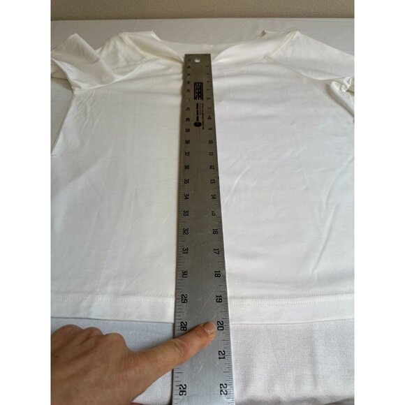 Peruvian Connection Pant Set Pima Cotton White Top is Medium Pants are Small NEW - Picture 8 of 15